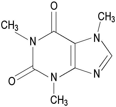 3,7-dihydro-1,3,7-trimethyl-1H-purine-2,6-dione overdose